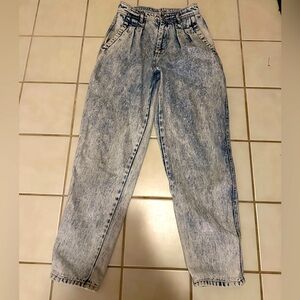 Jordache High Rise Acid Wash Jeans - Blue